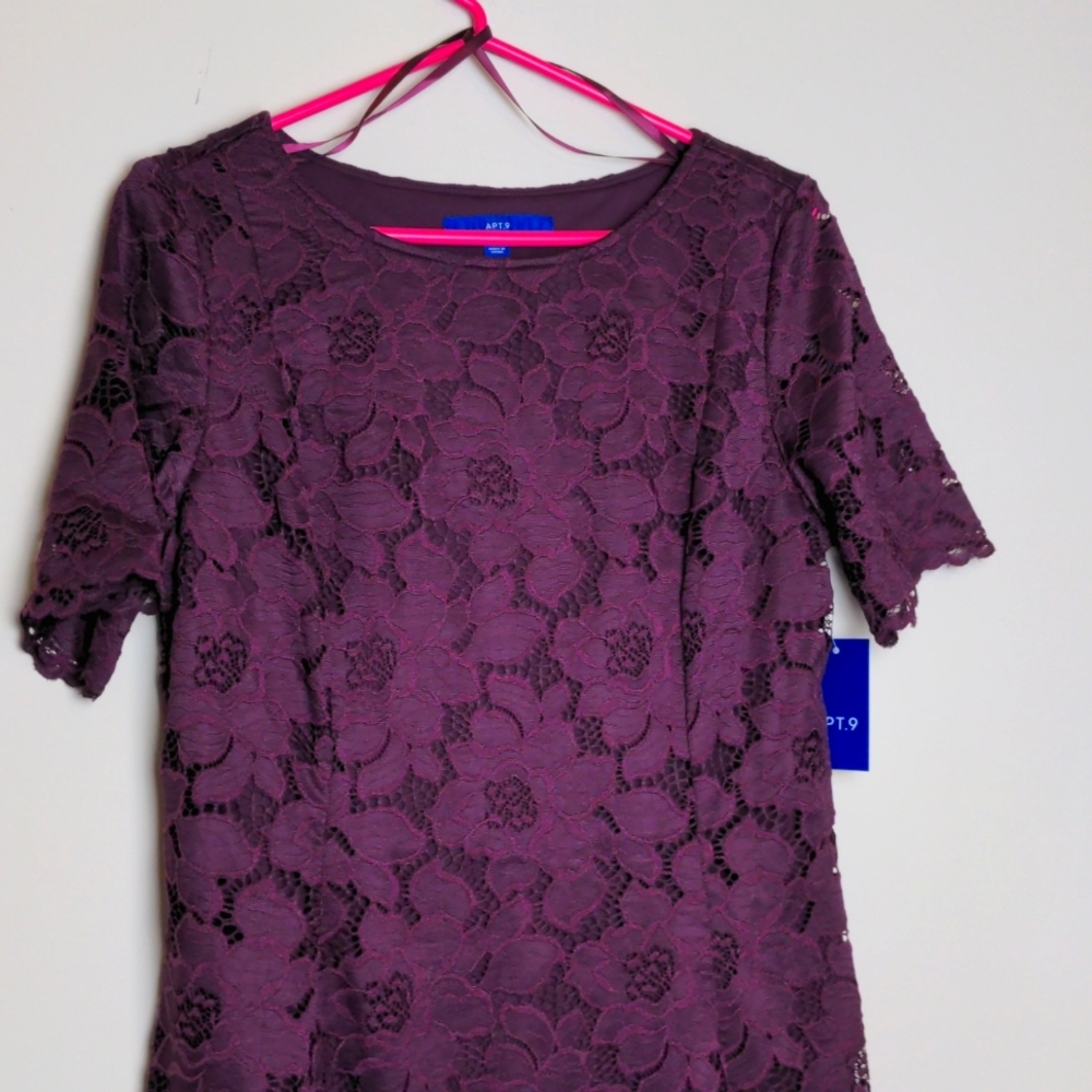 Floral Lace Short Sleeve Dress
